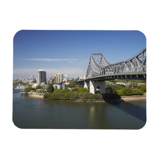 Magnet Flexible Story Bridge, Brisbane River et Kangaroo (Horizontal)