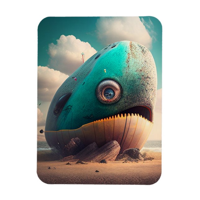 Magnet Flexible Strange Whale (Vertical)