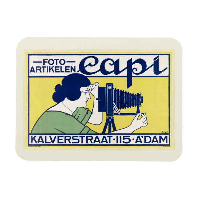 Magnet Flexible Studio Photo Art, Amsterdam, Style Vintage (Horizontal)