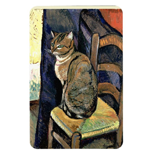 Magnet Flexible Study of a cat, fine art painting (Vertical)