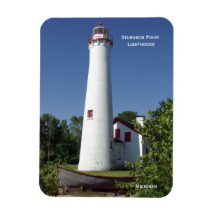 Magnet Flexible Sturgeon Point Lighthouse rectangle magnétique