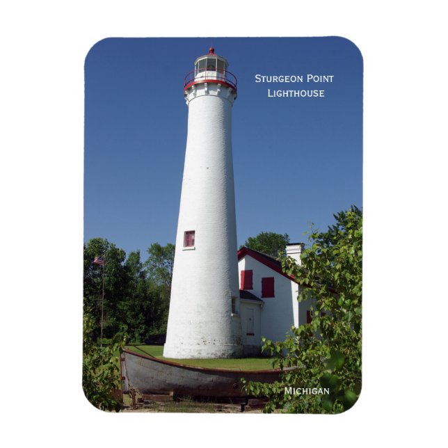 Magnet Flexible Sturgeon Point Lighthouse rectangle magnétique (Vertical)