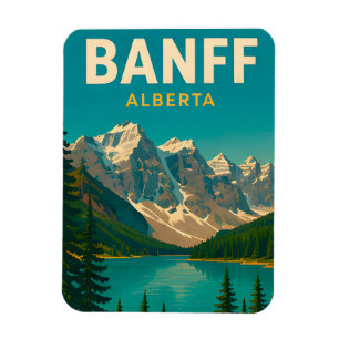 Magnet Flexible 🏔 Style de paysage de montagne moderne de Banff �