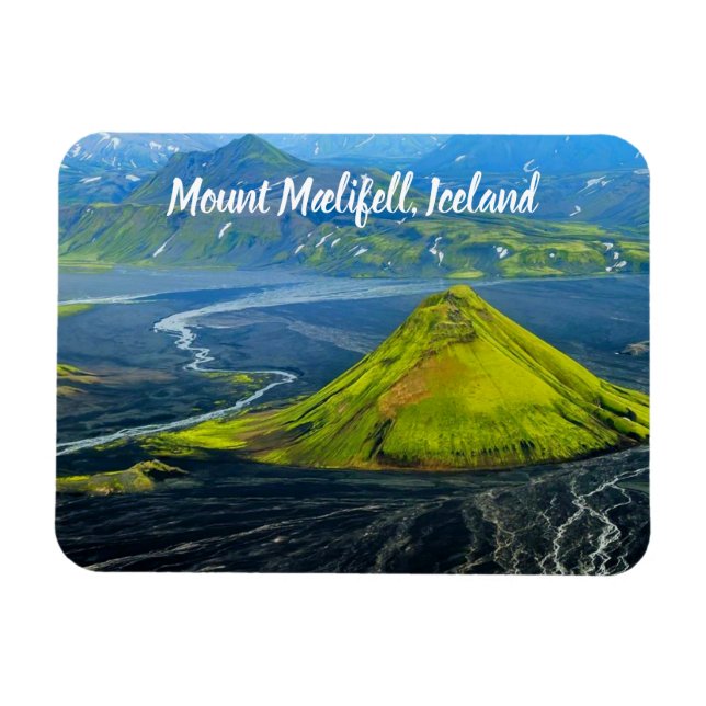 Magnet Flexible Style du Mont Mæ lifell Islande (Horizontal)