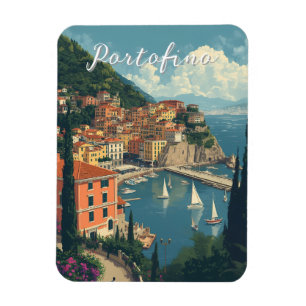 Magnet Flexible Style Vintage Portofino Gênes Italie