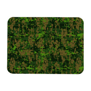 Magnet Flexible Style Woodland Camouflage numérique Décor Accent