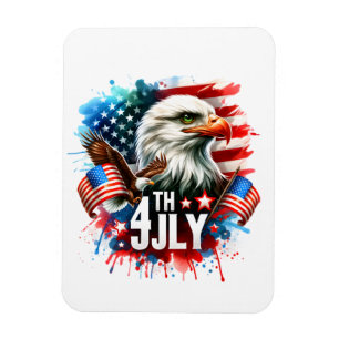 Magnet Flexible Sublimation d'aigle patriotique américain-61905