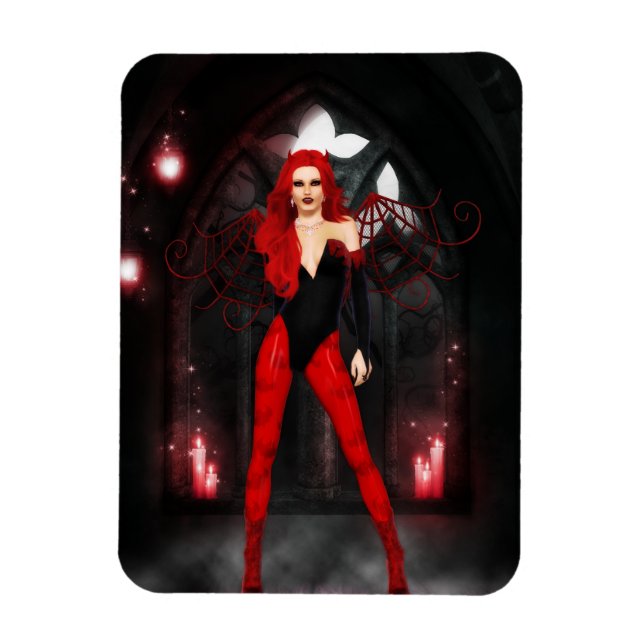 Magnet Flexible Succube Rouge (Vertical)