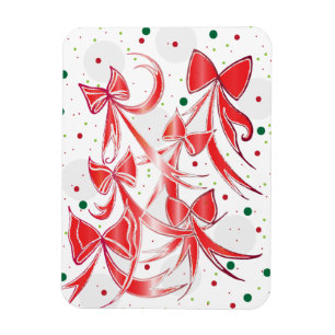 Magnet Flexible Sucre de canne de Noël Whimsical arcs motif