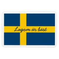 Suédois Dire Drapeau Thème Lagom Ar Bast