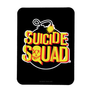 Magnet Flexible Suicide Squad   Bomb Logo