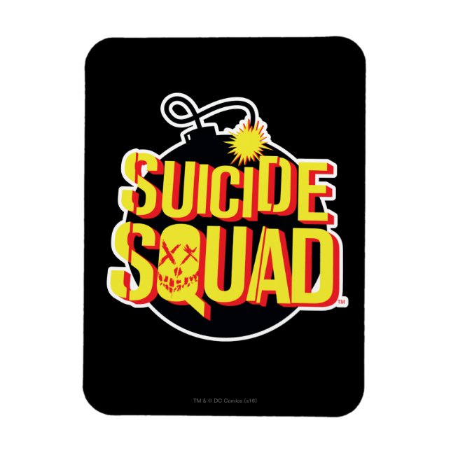 Magnet Flexible Suicide Squad | Bomb Logo (Vertical)
