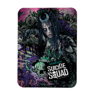 Magnet Flexible Suicide Squad Enchantress Character Graffiti