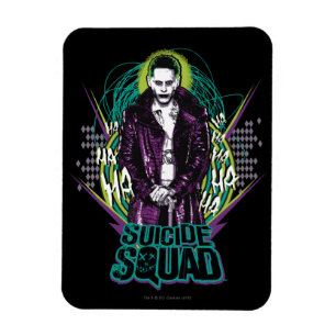 Magnet Flexible Suicide Squad Joker Retro Rock Graphic