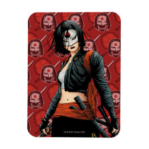 Magnet Flexible Suicide Squad Katana Comic Book Art