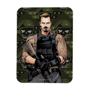 Magnet Flexible Suicide Squad Rick Flag Comic Book Art