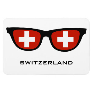 Magnet Flexible Suisse Shades texte et aimant couleur personnalisé