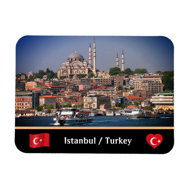 Magnet Flexible Sultan Ahmed, Istanbul panorama, Turquie (Horizontal)