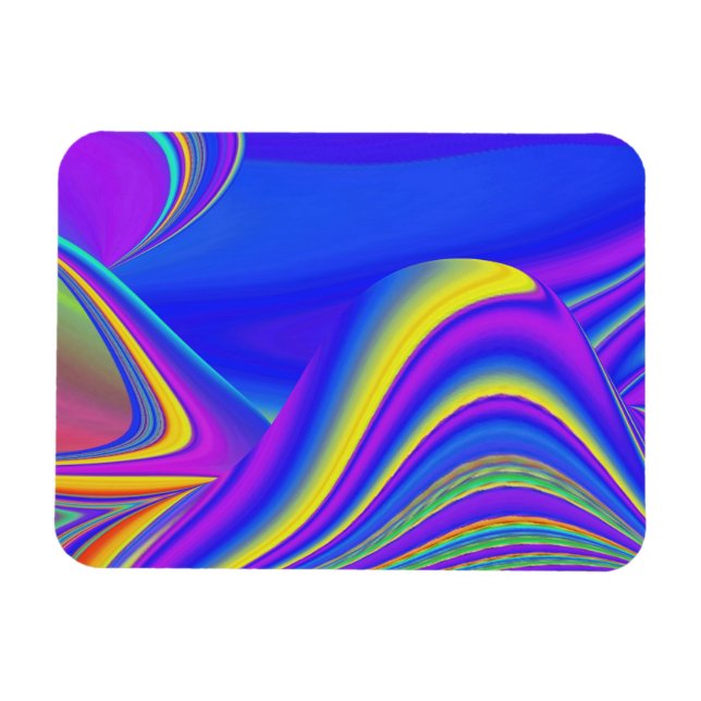 Magnet Flexible Summerfeel, Rainbowart 3D Abstrait (Horizontal)