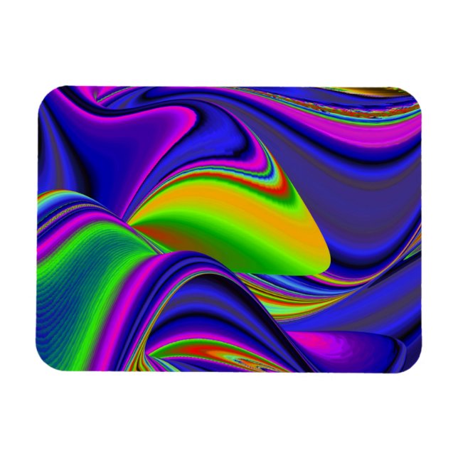 Magnet Flexible Summerrainbow, Rainbowart 3D Abstrait (Horizontal)