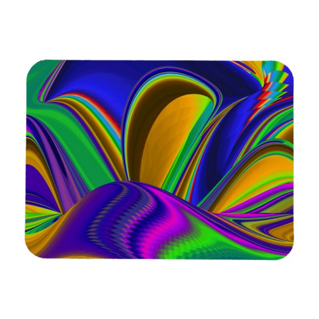 Magnet Flexible Summerrainbow, Rainbowart 3D Abstrait (Horizontal)