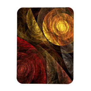 Magnet Flexible Sun Flower Floral Moderne Art Motif Abstrait