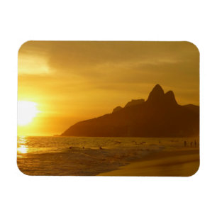 Magnet Flexible Sun Set à Ipanema Beach Brésil