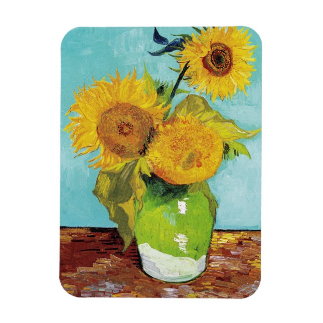 Magnet Flexible Sunflowers Vincent van Gogh (Vertical)