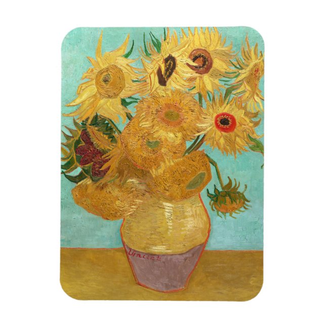 Magnet Flexible Sunflowers Vincent van Gogh (Vertical)