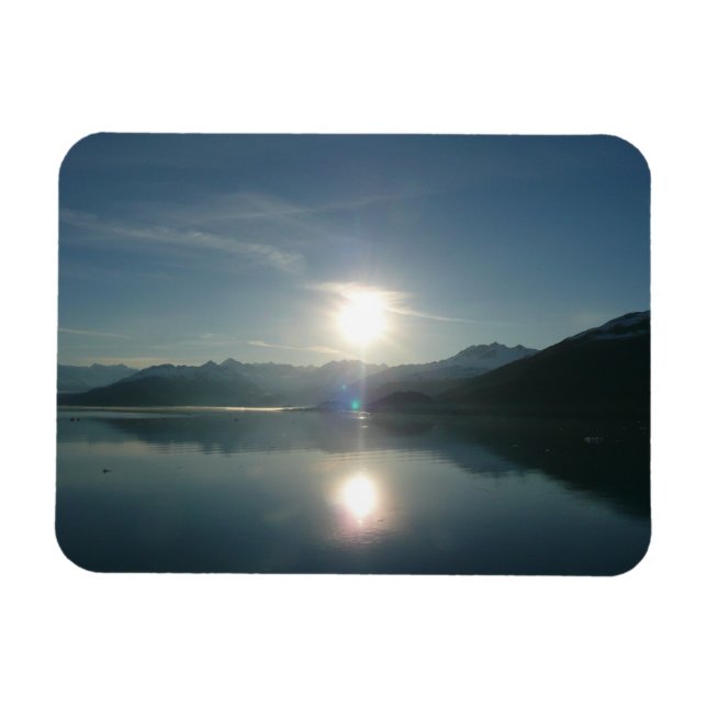 Magnet Flexible Sunrise over College Fjord Alaska Photography (Horizontal)