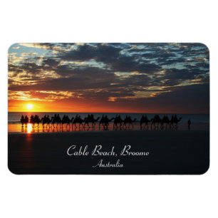 Magnet Flexible Sunset Camel Ride, Broome, Australie occidentale