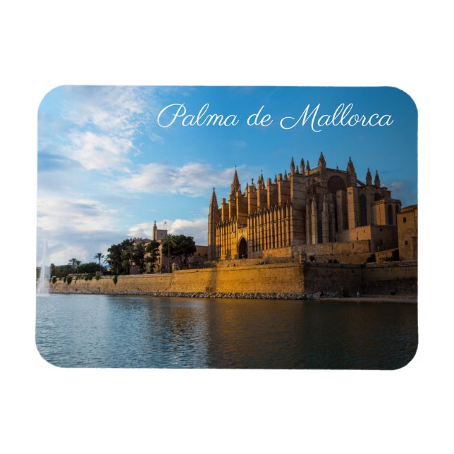 Magnet Flexible Sunset on Cathedral of Palma de Mallorca - Spain (Horizontal)
