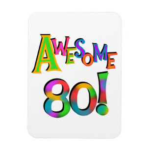 Magnet Flexible Super 80 T-shirts et cadeaux d'anniversaire