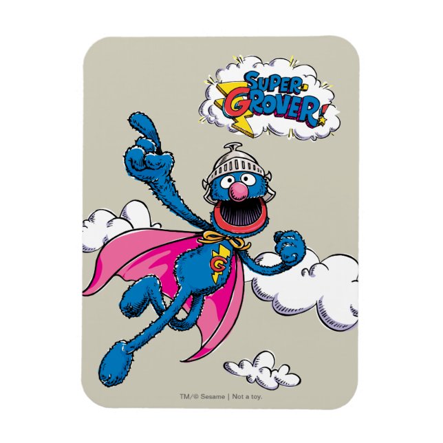 Magnet Flexible Super Grover Vintage (Vertical)