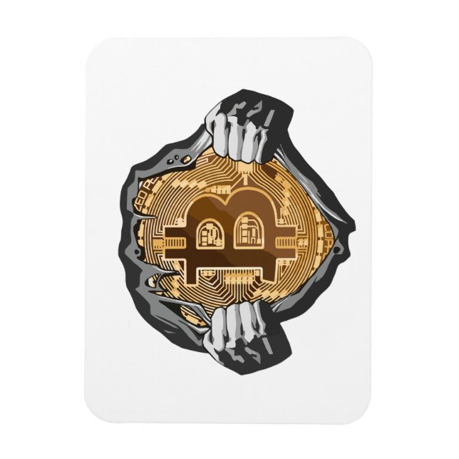 Magnet Flexible Super héros Bitcoin (Vertical)