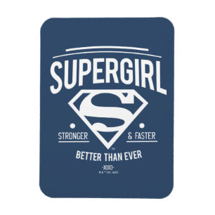 Magnet Flexible Supergirl Better Than Ever Retro Graphic