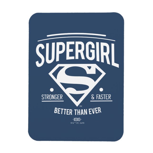 Magnet Flexible Supergirl Better Than Ever Retro Graphic (Vertical)