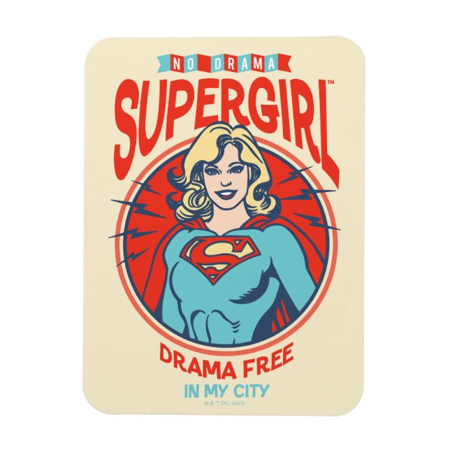 Magnet Flexible Supergirl Drama Free In My City (Vertical)
