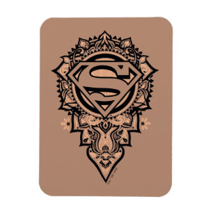 Magnet Flexible Supergirl Mandala Graphic