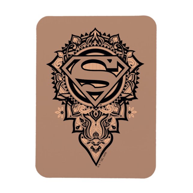 Magnet Flexible Supergirl Mandala Graphic (Vertical)