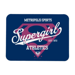 Magnet Flexible Supergirl Metropolis Sports Athletics Graphic