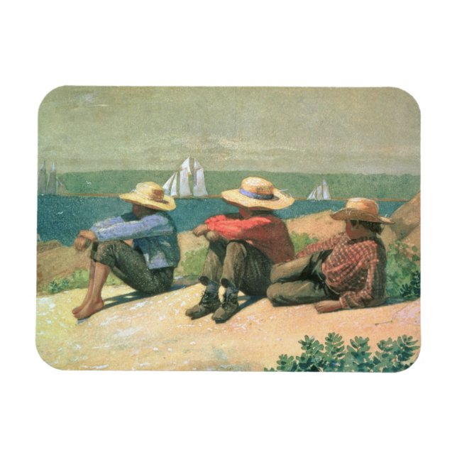 Magnet Flexible Sur la plage, 1875 (w/c) (Horizontal)