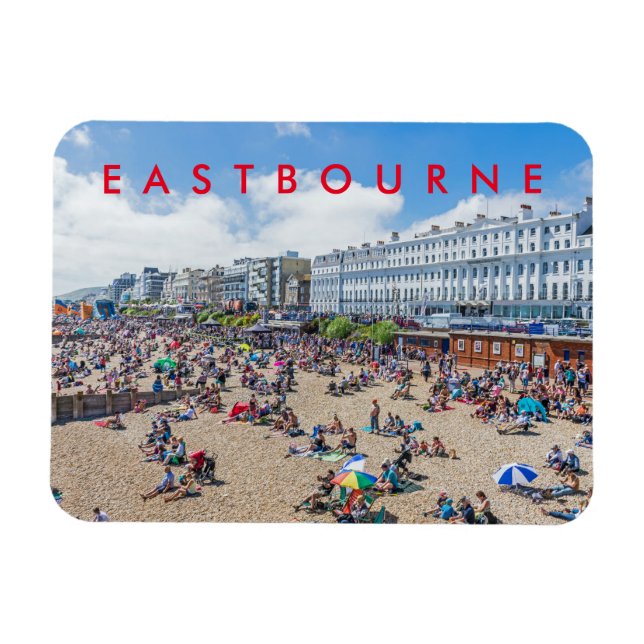Magnet Flexible Sur la plage à l'aimant frigo Eastbourne (Horizontal)
