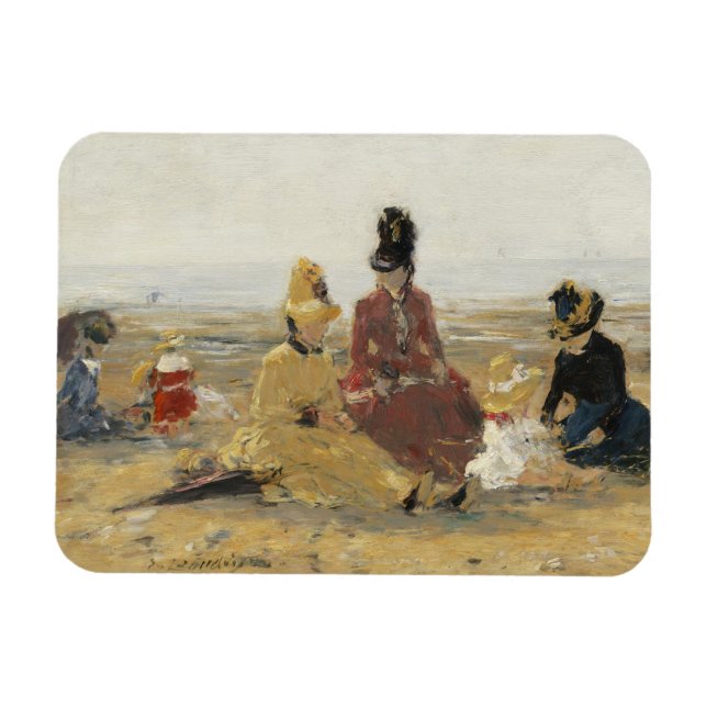 Magnet Flexible Sur la plage, Trouville | 1887 (Horizontal)