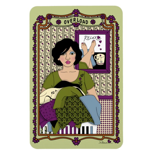 Magnet Flexible Surcharge_A_4x6 Aimant pour réfrigérateur (Vertical)