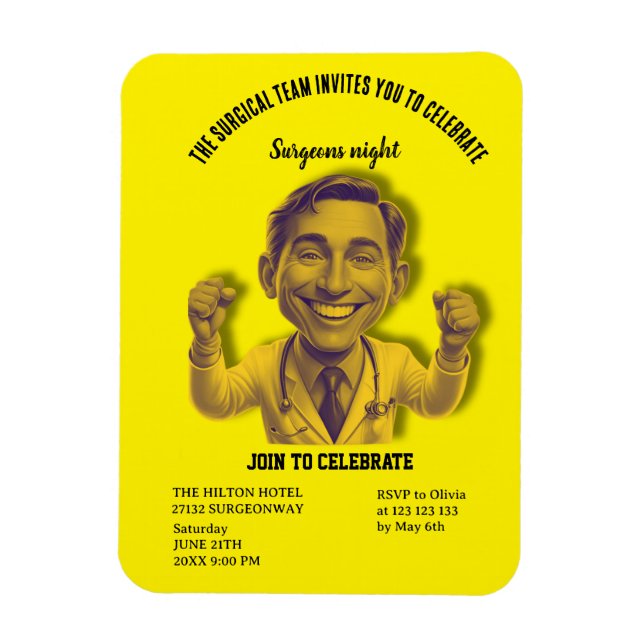 Magnet Flexible surgeons night doctor join to celebrate (Vertical)