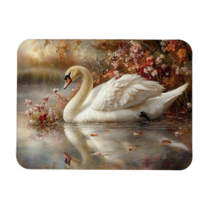 Magnet Flexible Swan Pastel Autumn Foliage Peinture