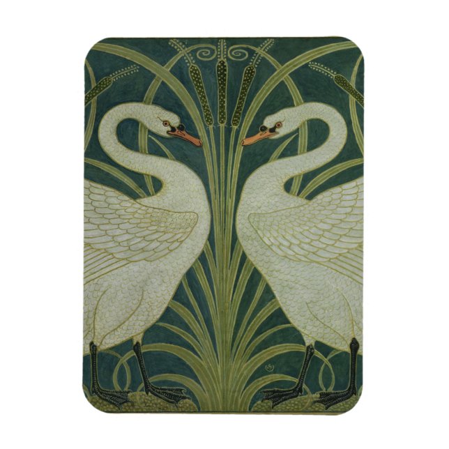 Magnet Flexible 'Swan, Rush et Iris' (Vertical)