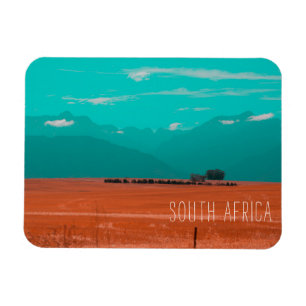 Magnet Flexible Swartland Fields Mountains Voir Afrique du Sud ZA