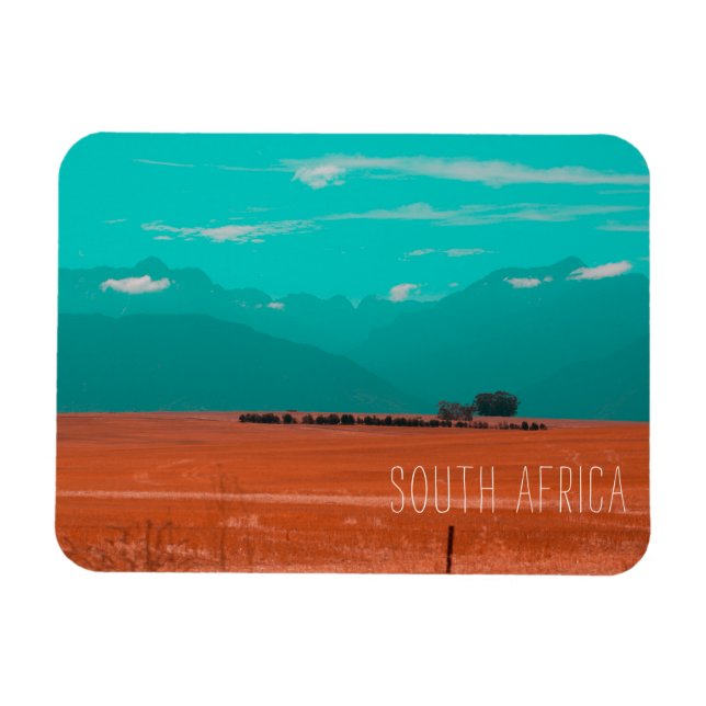 Magnet Flexible Swartland Fields Mountains Voir Afrique du Sud ZA (Horizontal)